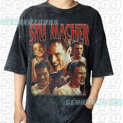 vintage wash stu macher t shirt, vintage 90s bootleg classic graphic, matthew lillard retro bootleg rap shirt, scream ho