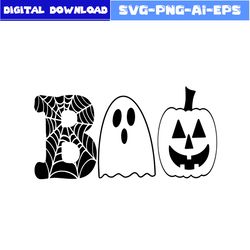 Boo Pumpkin Ghost Svg, Pumpkin Ghost Svg, Pumpkin Svg, Ghost  Svg, Halloween Svg, Png Eps Dxf File