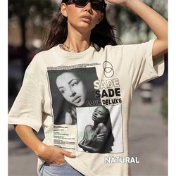 love deluxe - sade shirt | retro music t-shirt | sade music inspired shirt | love deluxe tracklist tee sd02