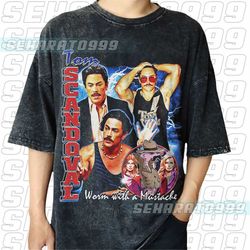 vintage wash tom sandoval scandoval t shirt, worm with a mustache unisex t-shirt, pump rules inspired shirt vt12