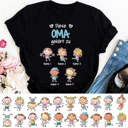 personalized oma opa german grandma grandpa belongs t shirt , mother's day shirt, father's day shirt, custom mom dad nan