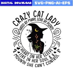 crazy cat witches svg, witch svg, cat witch svg, cat svg, halloween svg, png eps dxf file
