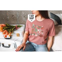 christmas shirt, christmas stocking, doodles little things, xmas shirt