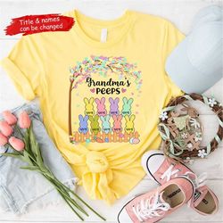 personalized grandma peeps easter shirt, mimi eggs for easter's day, easter eggs nana shirt, easter day gigi nana mimi s