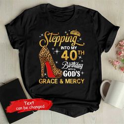 custom 40th birthday shirt for women, 40 years old birthday shirt, personalized birthday gift, 1982 birthday shirt, step