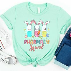 easter pharmacy squad t-shirt, pharmacy crew shirt, funny pharmacy technician easter shirt, pharmacist easter day party