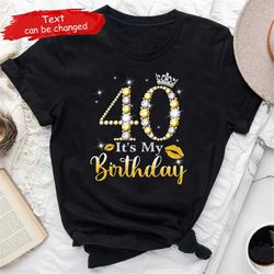 it's my 40th birthday shirt, 40 years old 1982 birthday shirt for women, 40th birthday gifts, 40 birthday shirt