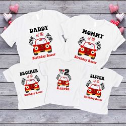 two fast birthday shirt, race car birthday shirt, mommy daddy matching family shirt, two fast birthday t-shirt, family r