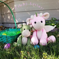 crochet  patterns  toys small dragon downloadable pdf, english