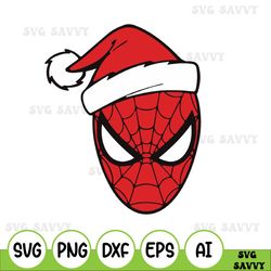 spider man christmas hat, christmas svg, christmas svg cut file