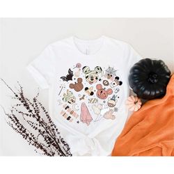 vintage disney spooky season halloween shirt, disney boo shirt, mickey minnie halloween party 2022 shirts, disney trip s