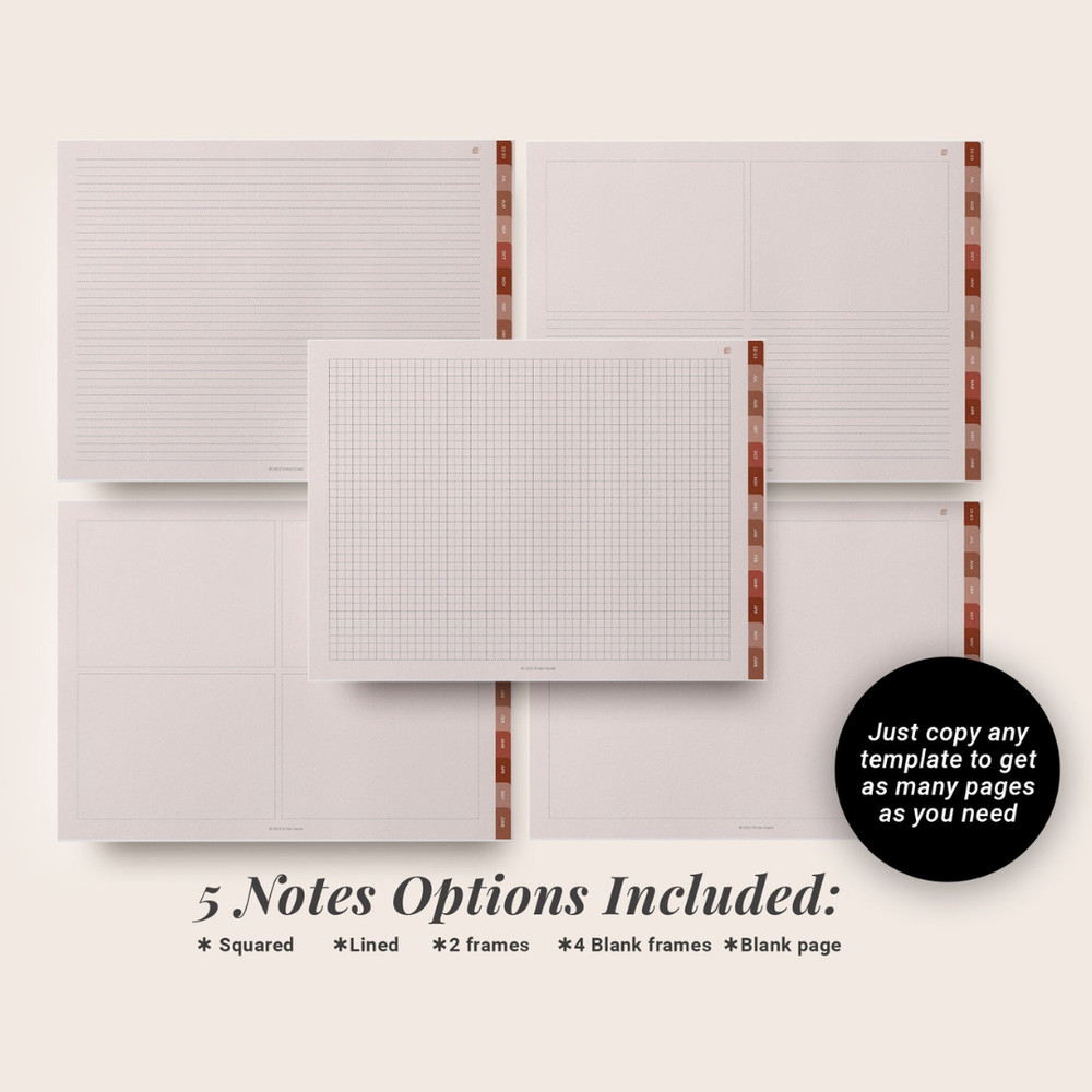 Minimalist Mid Year Digital Planner, July 2023 June 2024, Dated daily, monthly and weekly planner, Monday Sunday Start (10).jpg