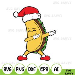 christmas xmas dabbing dab taco christmas svg, christmas svg files