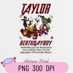 Avengers Png Birthday | Png Birthday Boys | Avengers Personalized Png | Avengers Party Png