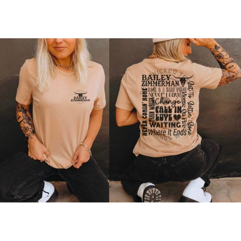 Bailey Zimmerman music tshirt, Bailey Zimmerman Tee, Zimmerman song Sweatshirt, Gift for Bailey Zimmerman Fans - 3.jpg