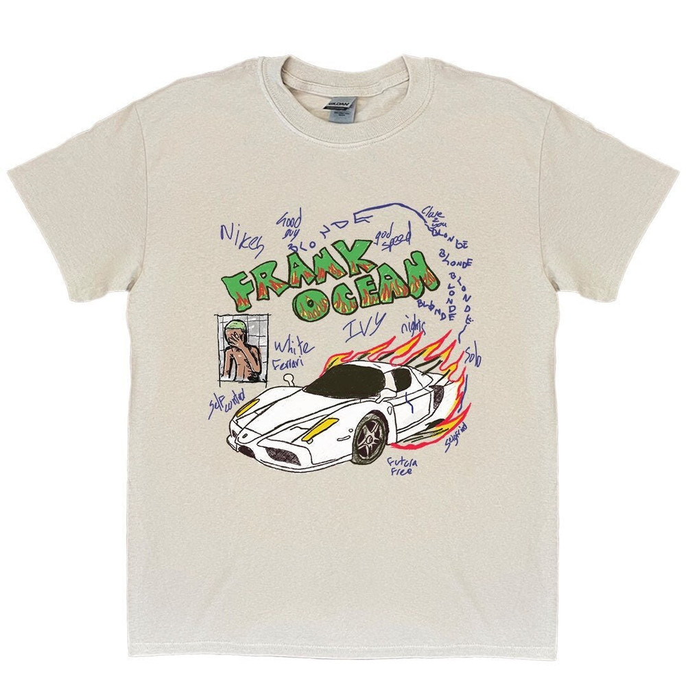 Frank Ocean BLOND ART Short Sleeve Shirt blond album music gift vintage style tee Blonded Trends Original Design - 1.jpg