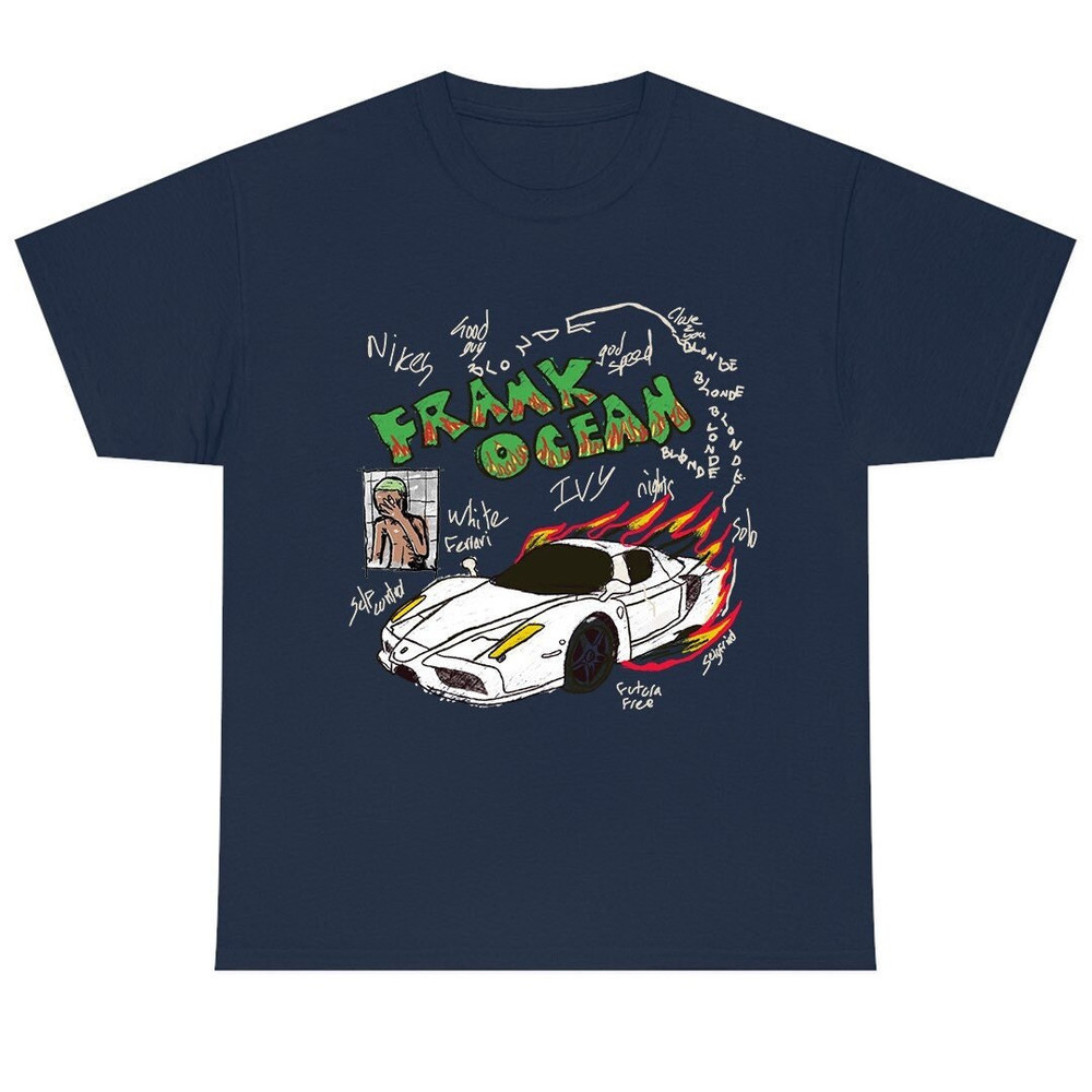 Frank Ocean BLOND ART Short Sleeve Shirt blond album music gift vintage style tee Blonded Trends Original Design - 3.jpg