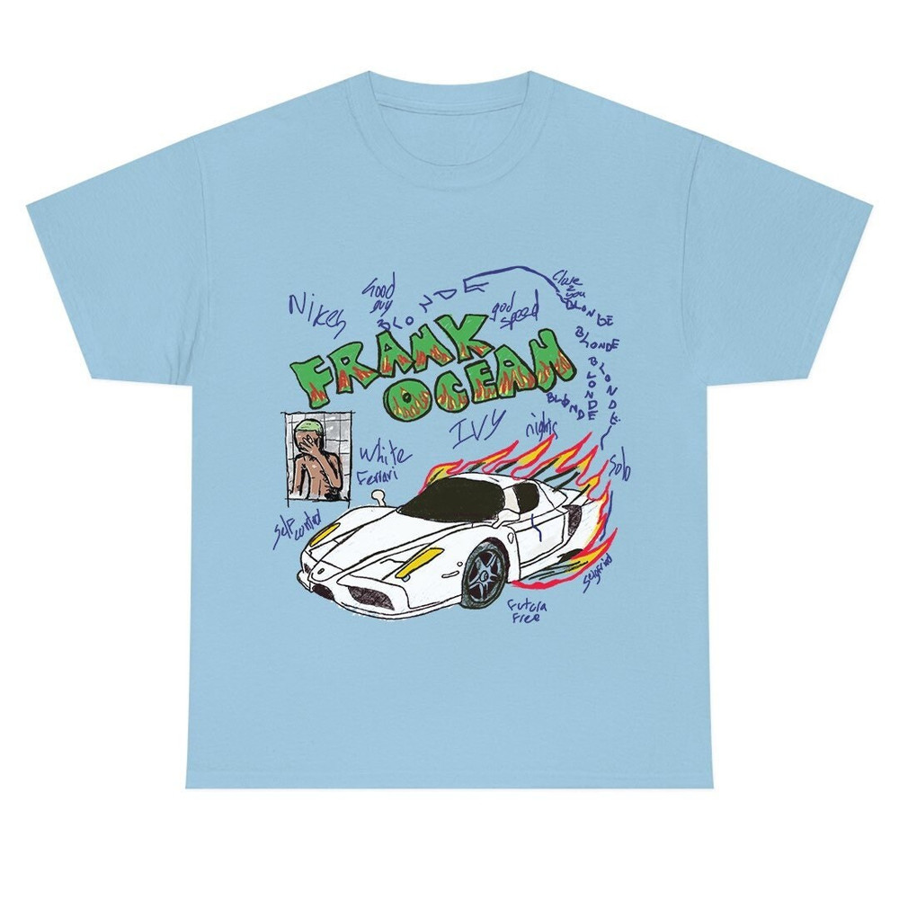 Frank Ocean BLOND ART Short Sleeve Shirt blond album music gift vintage style tee Blonded Trends Original Design - 5.jpg