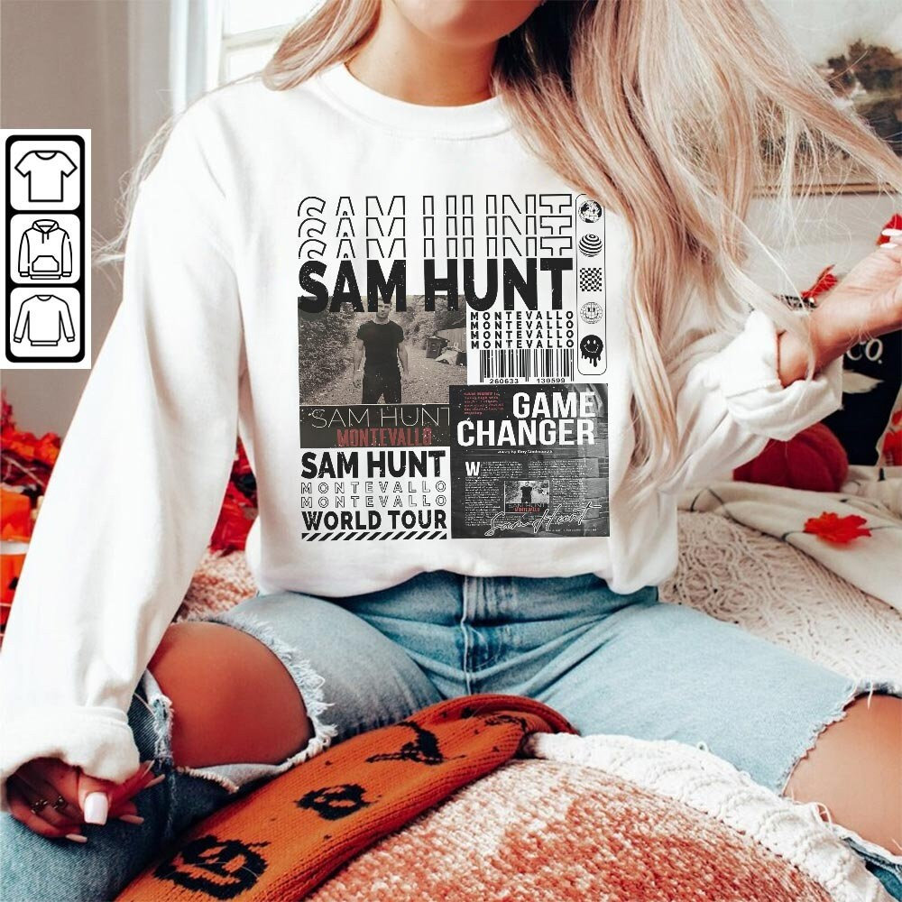 Sam Hunt Music Shirt, 90s Y2K Merch Vintage Sam Hunt Extends Tour 2023 Tickets Album Montevallo, Gift For Fan - 4.jpg