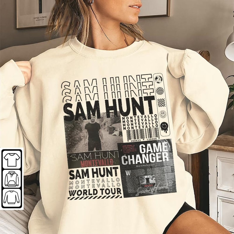 Sam Hunt Music Shirt, 90s Y2K Merch Vintage Sam Hunt Extends Tour 2023 Tickets Album Montevallo, Gift For Fan - 6.jpg
