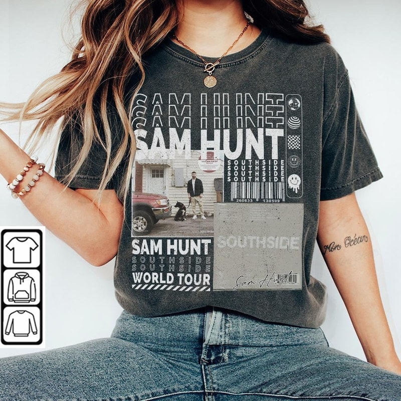 Sam Hunt Music Shirt, 90s Y2K Merch Vintage Sam Hunt Extends Tour 2023 Tickets Album Southside PNG Gift For Fan - 2.jpg