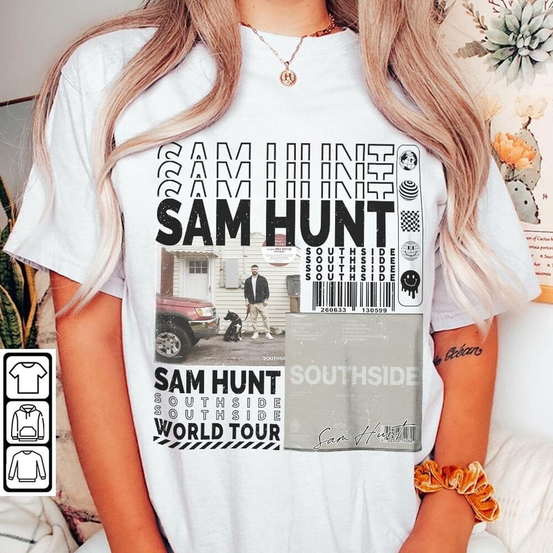 Sam Hunt Music Shirt, 90s Y2K Merch Vintage Sam Hunt Extends Tour 2023 Tickets Album Southside PNG Gift For Fan - 5.jpg