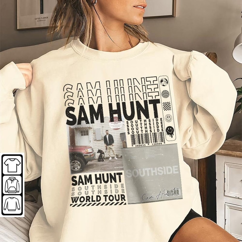 Sam Hunt Music Shirt, 90s Y2K Merch Vintage Sam Hunt Extends Tour 2023 Tickets Album Southside PNG Gift For Fan - 6.jpg