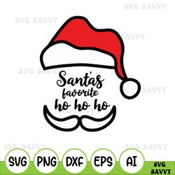 santa's favorite ho svg, santa's favorite ho ho ho digital download