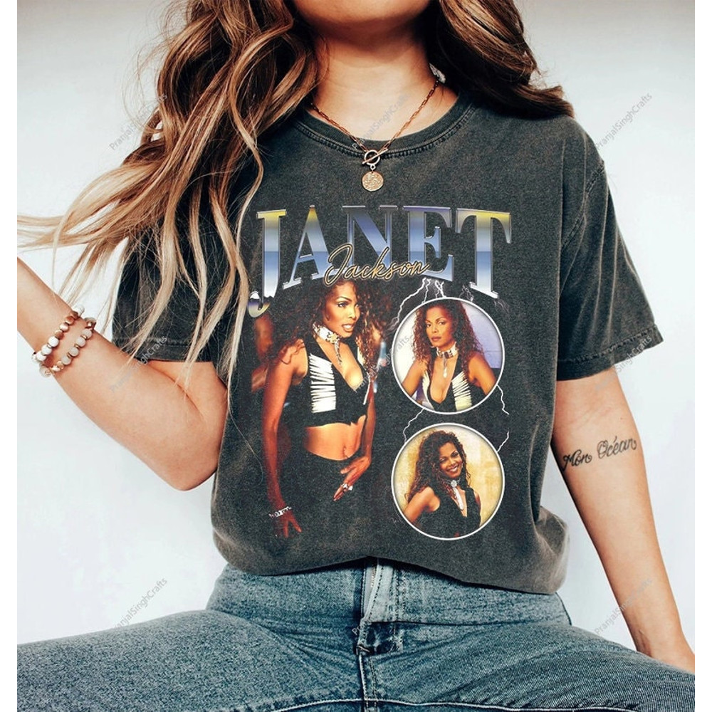 Vintage Style Janet Jackson T shirt, Janet jackson Rap T shirts, Janet jackson Graphic Tee Music, Hip Hop tshirt, Fan tshirt - 1.jpg