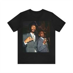 2pac & snoop dogg t-shirt | rap tee concert merch kanye thugger slime season | green rare hip hop graphic print |