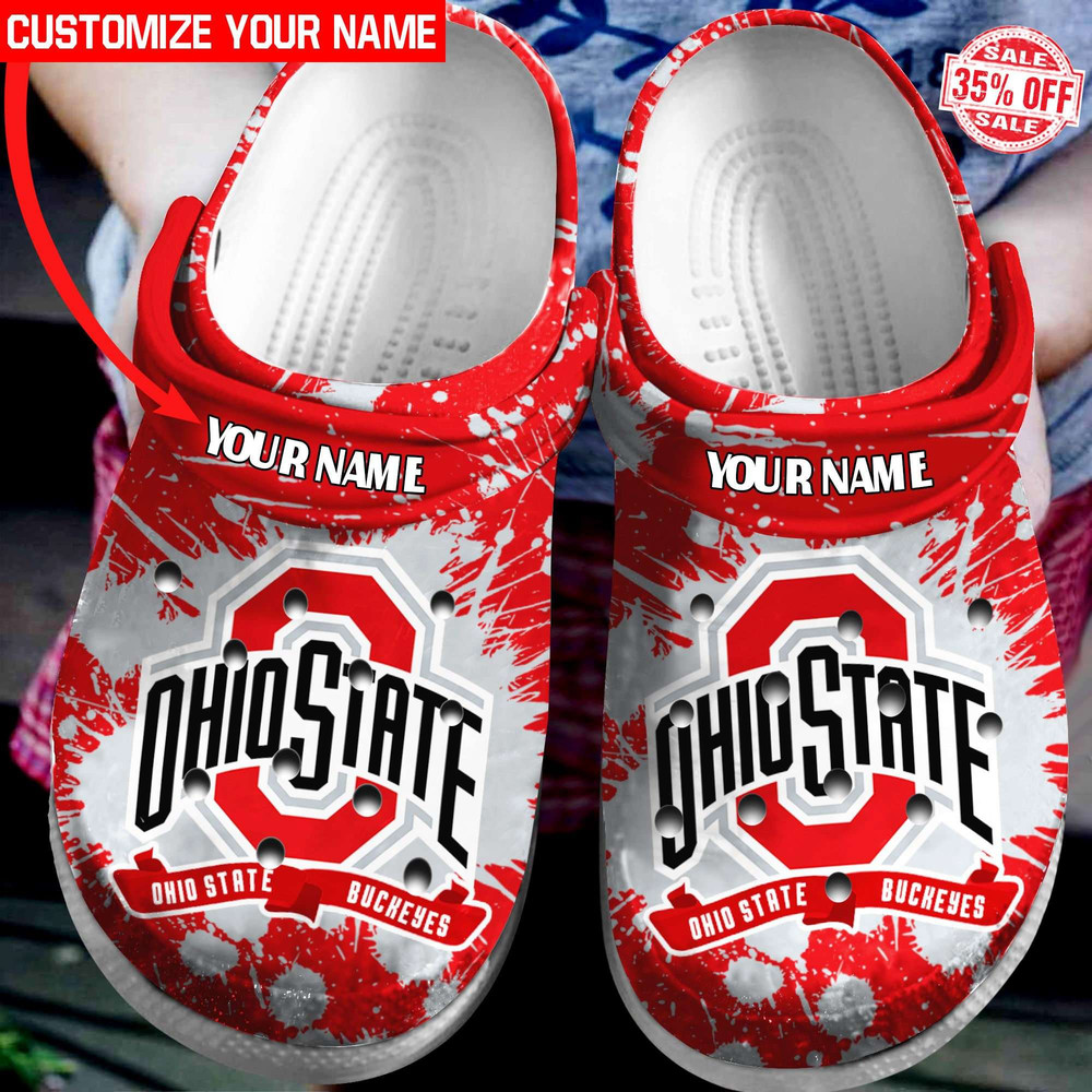 Ohio State Buckeyes Personalized Crocs Classic Clog.jpg