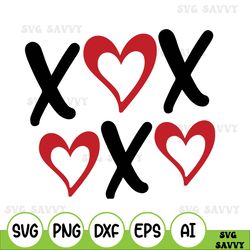 valentines svg, xo xo xo, valentine day svg cut file