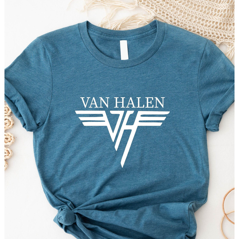 Van Halen Shirt, Van Halen Band Tee, Edie Van Halen Shirt, 80s Band Shirt, Rock and Roll Music Shirt, Van Halen Gift Band Tee for and Women - 1.jpg