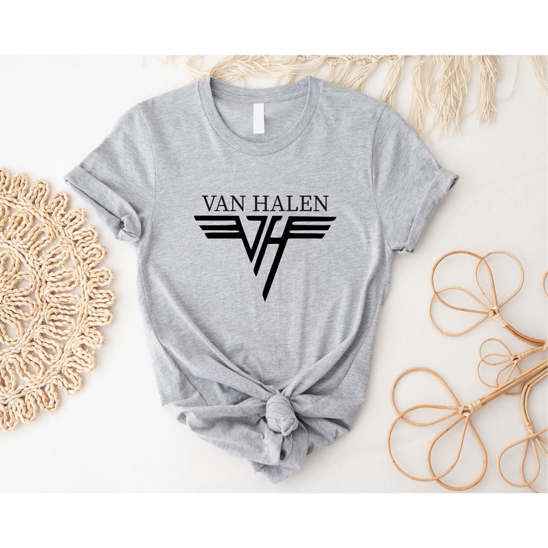 Van Halen Shirt, Van Halen Band Tee, Edie Van Halen Shirt, 80s Band Shirt, Rock and Roll Music Shirt, Van Halen Gift Band Tee for and Women - 2.jpg