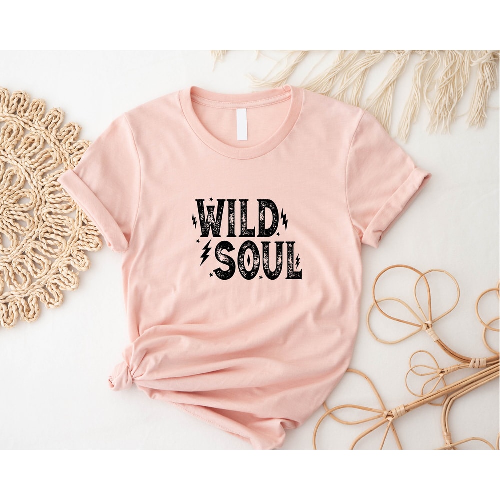 Wild Soul Shirt, Rock and Roll Gift, Rocker Tee, İnspirational Shirt, Boho Cowgirl Shirt, Country Concert Tee, Womens Rock n Roll, Rodeo Tee - 3.jpg