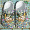 Cute Sloth Flower Back To School Crocs Shoes, Book Teacher Life Student Crocs Shoes.jpg