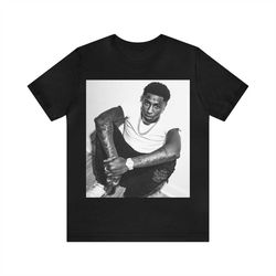 nba youngboy t-shirt | rap tee concert merch kanye thugger slime season | green rare hip hop graphic print |
