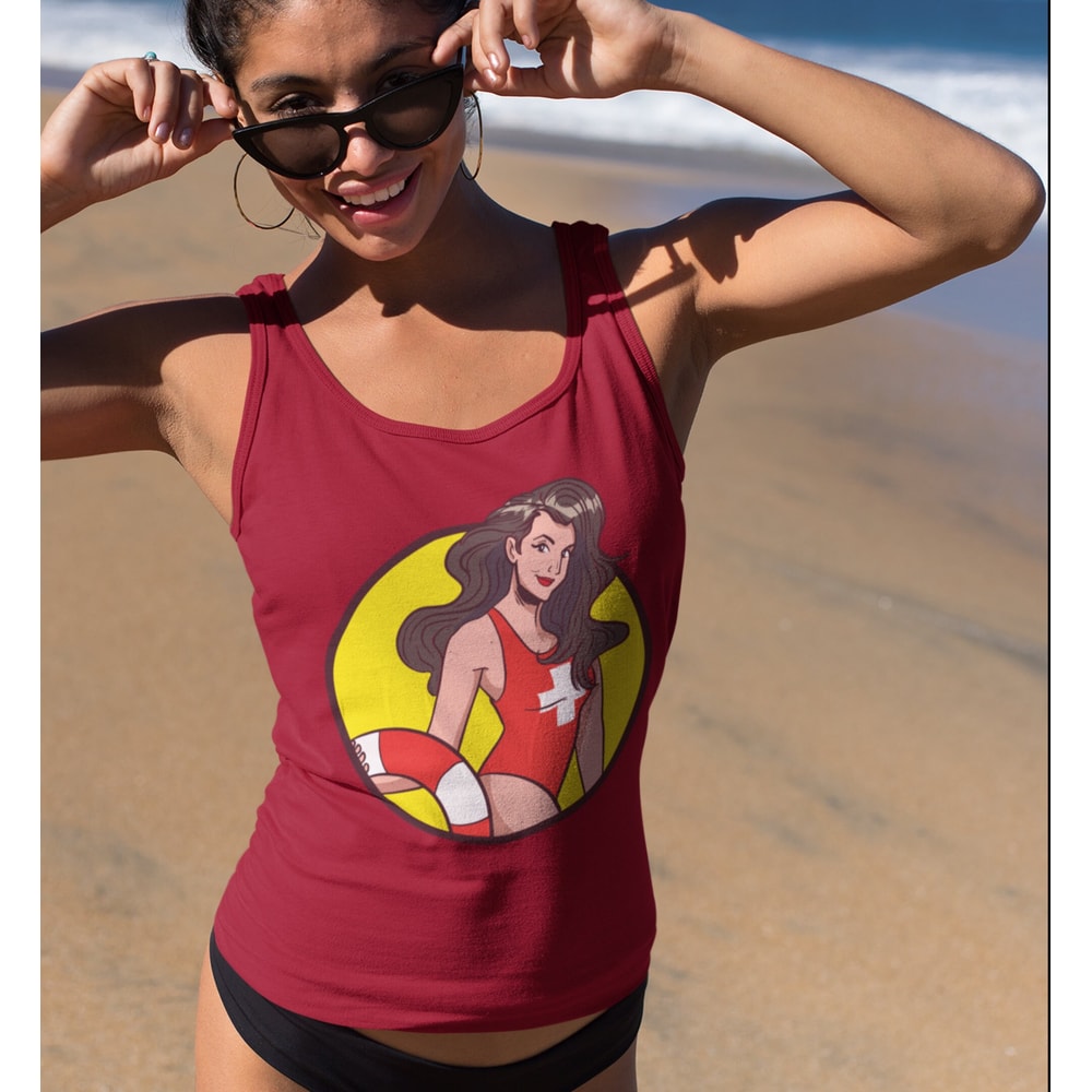 Female Lifeguard Tank Top, Summer Tank Top, Ladies Tank Top, Fitted Tank Top - 2.jpg