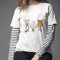 light bulb family t-shirt for men & women
