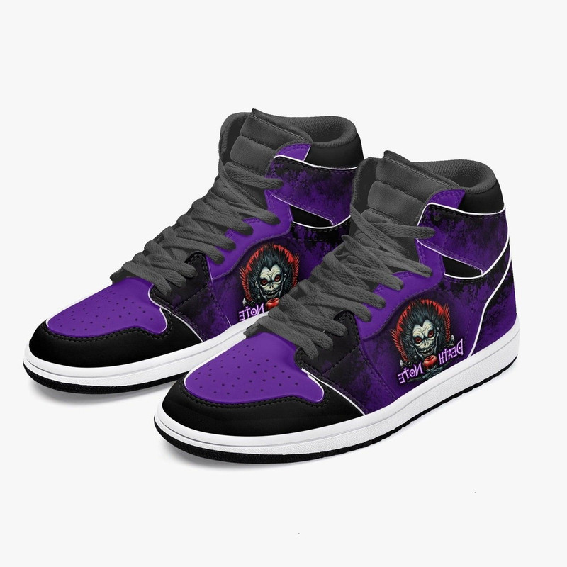 Death Note Ryuk Purple JD1 Shoes, Sakata Gintoki Gintama Jordan 1 Shoes, Sakata Gintoki Gintama Sneaker Shoes