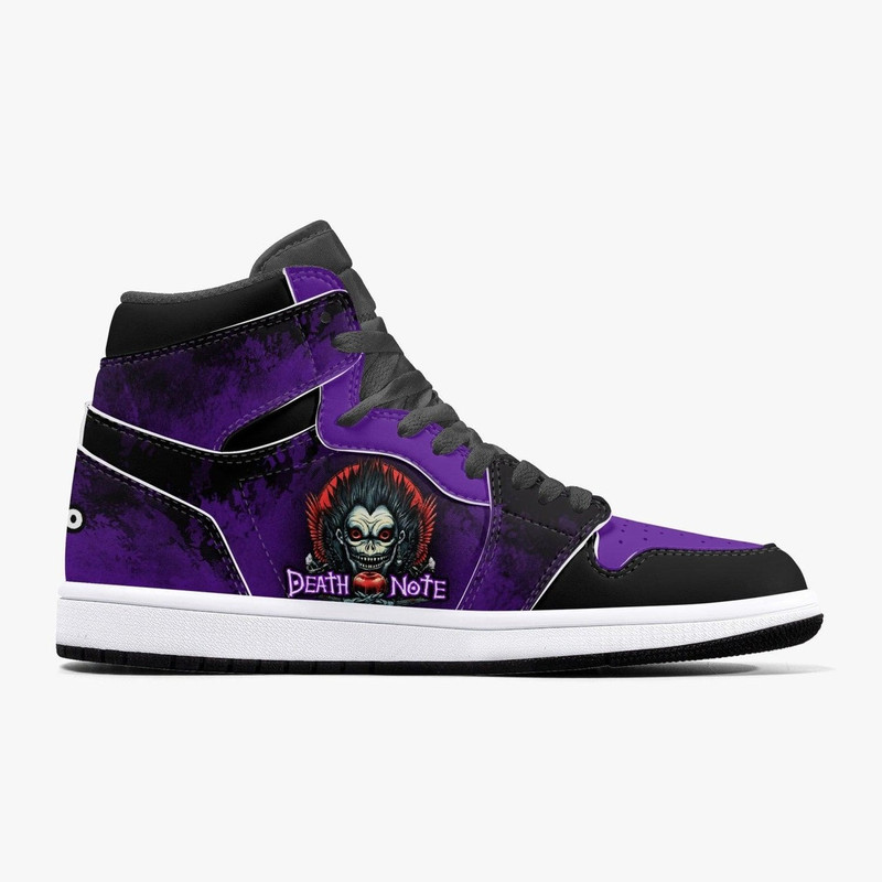 Death Note Ryuk Purple JD1 Shoes, Sakata Gintoki Gintama Jordan 1 Shoes, Sakata Gintoki Gintama Sneaker Shoes