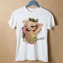 miley flowers shirt, miley chibi white t-shirt, mi