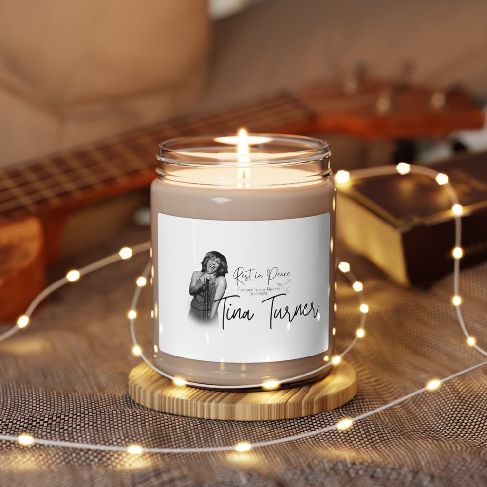 Tina Turner Candle, Memorial Scented Candle, In Loving Memory of Tina Turner,Memorial sympathy Scented - 1.jpg