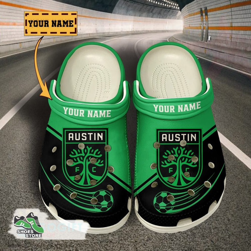 Personalized Austin FC Crocs, Austin FC Merch.jpg