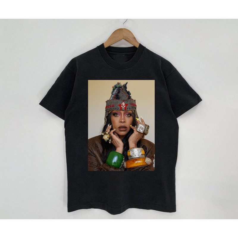 Singer BADU Aesthetic Black Shirt, Badu Retro Art T- Shirt, Legend Badu Shirt, America Album Singer Music T-shirt, Concert Fans Shirt - 1.jpg