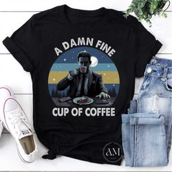 twin peaks dale cooper a damn fine cup of coffee vintage t-shirt, twin peaks movie shirt, twin peaks shirt, dale cooper