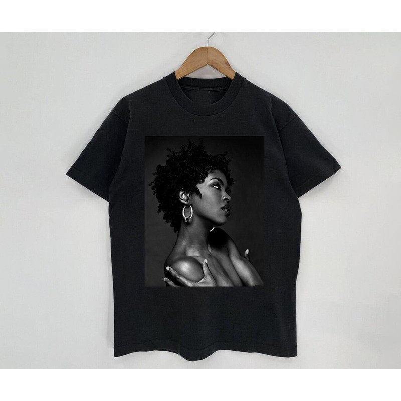 The Famous Lauryn Shirt, Lauryn Black And White T- Shirt, Everything Is Everything Lauryn Shirt, Rapper Legend Singer Music T-shirt - 1.jpg