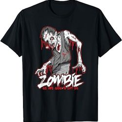 scary zombie horror dead halloween costume creepy spooky t-shirt