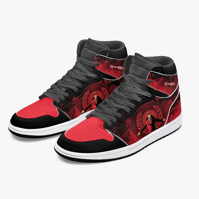 Death Note Kira Red JD1 Shoes, Sakata Gintoki Gintama Jordan 1 Shoes, Sakata Gintoki Gintama Sneaker Shoes