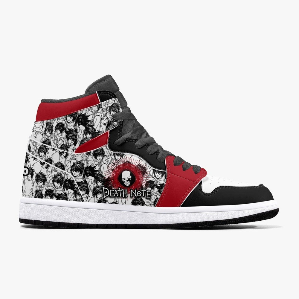 Death Note L JD1 Shoes, Sakata Gintoki Gintama Jordan 1 Shoes, Sakata Gintoki Gintama Sneaker Shoes